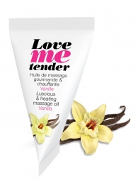 Съедобное согревающее массажное масло Love Me Tender Vanilla с ароматом ванили - 10 мл. - Love to Love - купить с доставкой в Тамбове