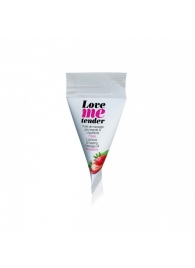 Съедобное согревающее массажное масло Love Me Tender Strawberry с ароматом клубники - 10 мл. - Love to Love - купить с доставкой в Тамбове