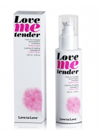 Съедобное согревающее массажное масло Love Me Tender Cotton Candy с ароматом сладкой ваты - 100 мл. - Love to Love - купить с доставкой в Тамбове