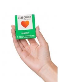 Презервативы анатомической формы Masculan Anatomic - 3 шт. - Masculan - купить с доставкой в Тамбове