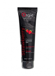Интимный гель на водной основе Lube Tube Strawberry с клубничным вкусом - 100 мл. - ORGIE - купить с доставкой в Тамбове