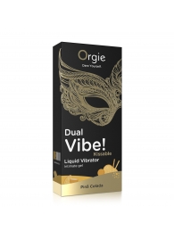 Съедобный гель Dual Vibe Pina Colada с эффектом вибрации и вкусом коктейля пина колада - 15 мл. - ORGIE - купить с доставкой в Тамбове