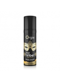 Съедобный гель Dual Vibe Pina Colada с эффектом вибрации и вкусом коктейля пина колада - 15 мл. - ORGIE - купить с доставкой в Тамбове