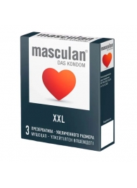 Презервативы увеличенного размера Masculan XXL - 3 шт. - Masculan - купить с доставкой в Тамбове