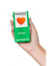 Презервативы анатомической формы Masculan Anatomic - 10 шт. - Masculan - купить с доставкой в Тамбове