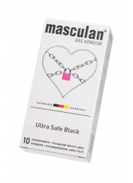 Ультрапрочные презервативы Masculan Ultra Safe Black - 10 шт. - Masculan - купить с доставкой в Тамбове