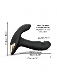 Черный вибромассажер простаты Multi P-Joy с 3 моторами - Dorcel - в Тамбове купить с доставкой