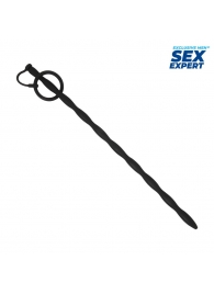 Черный стимулятор уретры Sex Expert - Sex Expert - купить с доставкой в Тамбове