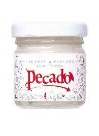 Массажная свеча Caramel   Popcorn - 35 мл. - Pecado - купить с доставкой в Тамбове