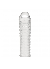 Текстурированная насадка на пенис Clear Textured Penis Enhancing Sleeve Extension - 16,5 см. - BlueLine - в Тамбове купить с доставкой