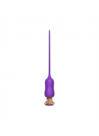 Фиолетовый тонкий стимулятор Nipple Vibrator - 23 см. - I-MOON - купить с доставкой в Тамбове