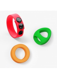 Набор из 3 разноцветных эрекционных колец Kit Neon Ring - Love to Love - в Тамбове купить с доставкой