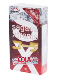 Ароматизированные презервативы Sagami Xtreme COLA - 10 шт. - Sagami - купить с доставкой в Тамбове