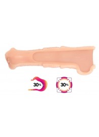 Телесная фантазийная насадка на член Cock Sleeve Size M - KOKOS - в Тамбове купить с доставкой