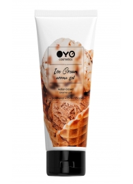 Лубрикант на водной основе OYO Aroma Gel Ice Cream с ароматом пломбира - 75 мл. - OYO - купить с доставкой в Тамбове
