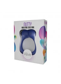 Синее эрекционное виброкольцо Nutty - Adrien Lastic - в Тамбове купить с доставкой