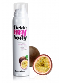 Массажная хрустящая пенка Tickle my body с ароматом маракуйи - 150 мл. - Love to Love - купить с доставкой в Тамбове