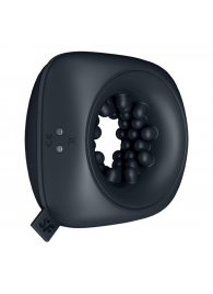 Черный мужской вибромассажер Ring Stroker - Satisfyer - в Тамбове купить с доставкой