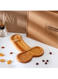 Деревянное блюдо для подачи в форме члена (32,5 х 20 х 1,7 см) - Сима-Ленд - купить с доставкой в Тамбове