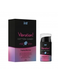 Жидкий вибратор Vibration Cotton Candy с ароматом сахарной ваты - 15 мл. - INTT - купить с доставкой в Тамбове