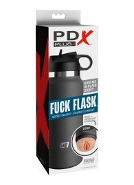 Серый мастурбатор в виде бутылки F*ck Flask - Pipedream - в Тамбове купить с доставкой