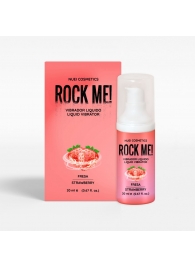 Жидкий вибратор Nuei Rock Me! с ароматом клубники - 20 мл. - Nuei cosmetics - купить с доставкой в Тамбове