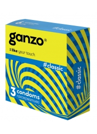 Классические презервативы с обильной смазкой Ganzo Classic - 3 шт. - Ganzo - купить с доставкой в Тамбове