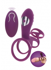 Фиолетовая эрекционная вибронасадка Halo Halo C-Ring Sleeve - Toy Joy - в Тамбове купить с доставкой