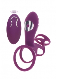 Фиолетовая эрекционная вибронасадка Halo Halo C-Ring Sleeve - Toy Joy - в Тамбове купить с доставкой
