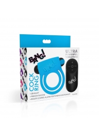 Голубое эрекционное виброкольцо 28X Remote Control Vibrating Cock Ring   Bullet - XR Brands - в Тамбове купить с доставкой