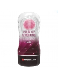 Прозрачный текстурированный мастурбатор Vacuum Cup Masturbator Black Hole - Baile - в Тамбове купить с доставкой