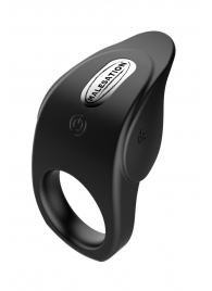 Черное эрекционное виброкольцо Vibro Lust Ring - MALESATION - в Тамбове купить с доставкой