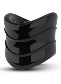 Черное эрекционное кольцо на мошонку Beef Ball Stretcher Snug X Long - Blush Novelties - в Тамбове купить с доставкой