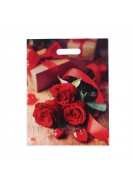 Пакет с принтом в виде роз (31х40 см) - Сима-Ленд - купить с доставкой в Тамбове