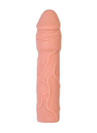 Телесная удлиняющая насадка с подхватом - 19 см. - ToyFa - в Тамбове купить с доставкой Телесная удлиняющая насадка с подхватом - 19 см. - ToyFa - в Тамбове купить с доставкой