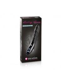 Вибратор с электростимуляцией Sizzling Simon Black Edition - 27 см. - MyStim - купить с доставкой в Тамбове