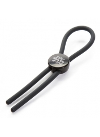 Тёмно-серое эрекционное кольцо с зажимом Again and Again Adjustable Cock Ring - Fifty Shades of Grey - в Тамбове купить с доставкой