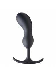 Черный массажер простаты с утяжелителями Premium Silicone Weighted Prostate Plug Large - 18,8 см. - XR Brands - в Тамбове купить с доставкой