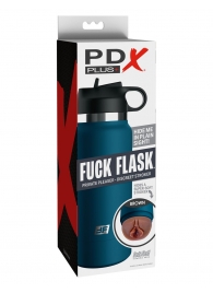 Смуглый мастурбатор-вагина в синей колбе F*ck Flask - Pipedream - в Тамбове купить с доставкой