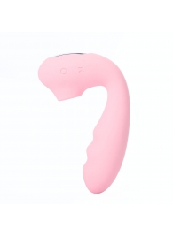 Розовый вибратор Tara с вакуумной стимуляцией и пультом ДУ - BeYourLover купить в Тамбове с доставкой в Orgasmix.ru Розовый вибратор Tara с вакуумной стимуляцией и пультом ДУ - BeYourLover