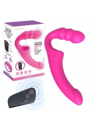 Розовый безремневой страпон Straples Strap-On Dildo - Erokay - купить с доставкой в Тамбове