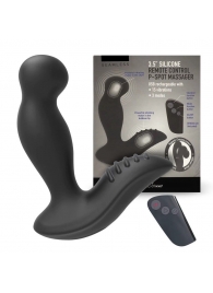Черный вибромассажер простаты 3,5’’ Remote Control P-spot Massager - 12,5 см. - Erokay - в Тамбове купить с доставкой