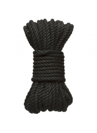 Черная верёвка для связывания и фиксации Bind Tie - 9,14 м. - Doc Johnson - купить с доставкой в Тамбове