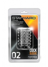 Прозрачная насадка на пенис с шишечками STAY HARD COCK SLEEVE 02 CLEAR - Blush Novelties - в Тамбове купить с доставкой