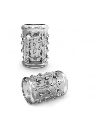 Прозрачная насадка с капельками STAY HARD COCK SLEEVE 05 CLEAR - Blush Novelties - в Тамбове купить с доставкой