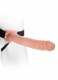 Фаллопротез телесного цвета Hollow Strap-On - 29 см. - Pipedream - купить с доставкой в Тамбове