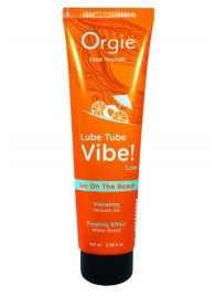 Гель с эффектом вибрации Lube Tube Vibe Low Sex On The Beach - 100 мл. - ORGIE - купить с доставкой в Тамбове