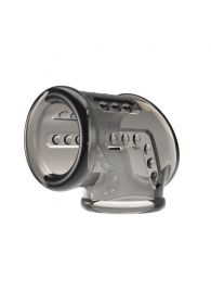 Дымчатая насадка на пенис и мошонку - Baile - в Тамбове купить с доставкой