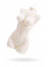 Белая интерьерная свеча в форме женского торса - 850 гр. - Pecado - купить с доставкой в Тамбове