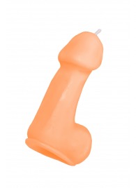 Оранжевая свеча в форме пениса - 47 гр. - Pecado - купить с доставкой в Тамбове